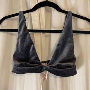Sparkly velvet bra